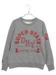 Vorschaubild 1 von Sweatshirt Damen Gr. 38/M Grau Baumwolle Logo-Print Sportlich Langarm