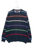 Vorschaubild 1 von Pullover Herren Blau Gr. 52/L Baumwolle Gestreift Maritim Langarm