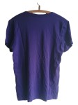 Vorschaubild 2 von Herren T-Shirt V-Ausschnitt Gr. M Lila Baumwolle Basic