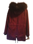 Vorschaubild 5 von Damen Parka Winterjacke Gr. M Bordeaux Fellkapuze Baumwolle