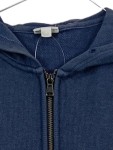 Vorschaubild 3 von Kapuzenpullover Damen Blau Gr. 36/S Baumwolle Uni Basic Langarm