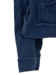 Vorschaubild 4 von Kapuzenpullover Damen Blau Gr. 36/S Baumwolle Uni Basic Langarm