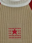 Vorschaubild 2 von Pullover Kinder Gr. 140 Beige Polyacryl Sterne Casual Langarm Alltag