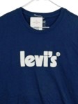 Vorschaubild 2 von Herren T-Shirt Gr. M Blau Logo-Print Relaxed Fit Baumwolle