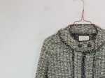 Vorschaubild 3 von Blazer Damen Gr. 36/S Grau Polyacryl Meliert Klassisch Langarm Knopf