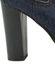 Vorschaubild 3 von Stiefeletten Damen Gr. 36 Blau Textil Slip-On 11 cm Urban Freizeit