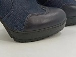 Vorschaubild 4 von Stiefeletten Damen Gr. 36 Blau Textil Slip-On 11 cm Urban Freizeit