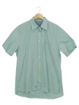 Vorschaubild 1 von Freizeithemd Herren Grün Gr. 50/M Baumwolle Gestreift Preppy