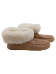 Vorschaubild 1 von Lammfell Hausschuhe Damen Gr. 40 Braun Beige Warm Winter