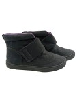 Vorschaubild 1 von Stiefel Damen Gr. 39 Schwarz Kunststoff Klettverschluss 2 cm Uni