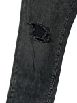 Vorschaubild 5 von Ripped Jeans Herren Grau Gr. W32/48/M Baumwolle Uni Streetwear 45 cm Knopf