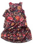 Vorschaubild 3 von Damen Sommerkleid Blumenmuster Gr. XS Mehrfarbig Volants