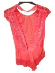 Vorschaubild 2 von Damen Body Spitze Rot Gr. 38/M Dessous Lingerie Bodysuit