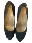 Vorschaubild 2 von Pumps Damen Gr. 39 Schwarz Wildleder Slip-On 11.5 cm Elegant Uni