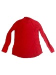 Vorschaubild 2 von Damen Hemdbluse Langarm Rot Gr. M 38 Baumwolle Casual