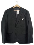 Vorschaubild 1 von Sakko Herren Gr. 54/XL Schwarz Uni Elegant Langarm Knopfleiste
