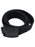 Vorschaubild 1 von Gürtel Stoffgürtel Canvas 99cm Schwarz Gr. L Uni Casual Alltag 3 cm