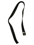 Vorschaubild 2 von Gürtel Stoffgürtel Canvas 99cm Schwarz Gr. L Uni Casual Alltag 3 cm