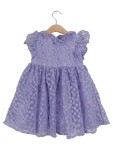 Vorschaubild 1 von Mädchen Festkleid Lila Blumen Stickerei Gr. 86 12-18 Monate