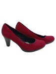 Vorschaubild 1 von Pumps Damen Gr. 39 Rot Synthetik Slip-On 7.5 cm Elegant Festlich Uni