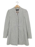 Vorschaubild 1 von Übergangsjacke Damen Gr. 34/XS Grau Polyester Baumwolle Fischgrätenmuster