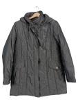 Vorschaubild 1 von Steppmantel Damen Gr. 42/XL Grau Polyester Uni Klassisch Langarm
