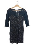Vorschaubild 1 von Damen Spitzenkleid Schwarz Gr. S 36 Langarm Elegant Party