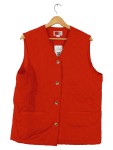 Vorschaubild 1 von Steppweste Damen Rot Gr. 36/S Polyester Uni Casual Ärmellos Freizeit