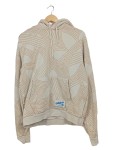 Vorschaubild 1 von Kapuzenpullover Herren Gr. 50/L Beige Baumwolle Polyester Abstrakt