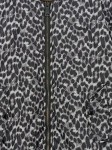 Vorschaubild 3 von Bomberjacke Damen Gr. 38/M Grau Polyester Tierdruck Animal-Print Freizeit