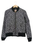 Vorschaubild 1 von Bomberjacke Damen Gr. 38/M Grau Polyester Tierdruck Animal-Print Freizeit