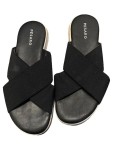 Vorschaubild 2 von Damen Sandaletten Gr. 39 Schwarz Kreuzriemen Slides Casual