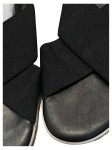 Vorschaubild 5 von Damen Sandaletten Gr. 39 Schwarz Kreuzriemen Slides Casual