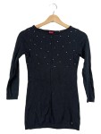 Vorschaubild 1 von Pullover Kinder Gr. 140 Schwarz Viskose Uni Elegant 3/4-Arm Festlich
