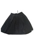 Vorschaubild 3 von Faltenrock Damen Schwarz Gr. 36/S Baumwolle Uni Elegant Business