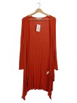 Vorschaubild 1 von Strickjacke Damen Gr. 36/S Orange Viskose Elasthan Uni Casual