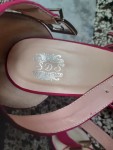 Vorschaubild 2 von Damen Plateau High Heel Sandalen Pink Gr. 38 Schnallen Absatz 14cm