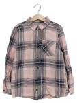Vorschaubild 1 von Freizeithemd Kinder Rosa Gr. 140 Baumwolle Kariert Casual Langarm