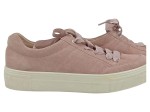 Vorschaubild 5 von Sneaker low Damen Gr. 41 Rosa Wildleder Schnürung Casual Freizeit Alltag