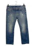 Vorschaubild 1 von Ripped Jeans Herren Gr. W31/48/M Blau Baumwolle Uni Casual 43 cm Knopf