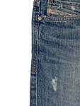 Vorschaubild 2 von Ripped Jeans Herren Gr. W31/48/M Blau Baumwolle Uni Casual 43 cm Knopf