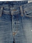 Vorschaubild 3 von Ripped Jeans Herren Gr. W31/48/M Blau Baumwolle Uni Casual 43 cm Knopf