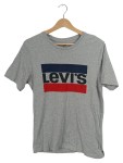 Vorschaubild 1 von Herren T-Shirt Grau Logo Print Baumwolle Gr. M Casual Freizeit