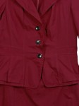 Vorschaubild 2 von Kostüm Damen Rot Gr. 36/S Polyester Uni Business 3/4-Arm Knopf