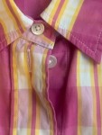 Vorschaubild 4 von Hemdbluse Damen Rosa Gr. 36/S Baumwolle Kariert Casual Langarm Freizeit