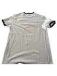Vorschaubild 2 von Herren T-Shirt Gr. M Weiß Logo-Print Ringer Baumwolle