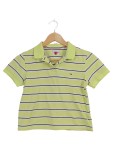 Vorschaubild 1 von Poloshirt Damen Gelb Gr. 34/XS Baumwolle Gestreift Preppy Kurzarm