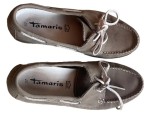 Vorschaubild 2 von Loafer Damen Gr. 37 Beige Leder Schnürung 1 cm Maritim Freizeit Uni