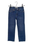 Vorschaubild 1 von High Rise Ankle Straight Jeans Kinder Blau Gr. 116 Baumwolle