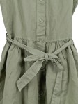 Vorschaubild 3 von Sommerkleid Mädchen Gr. 152 Oliv Midikleid Baumwolle Leinen Freizeit